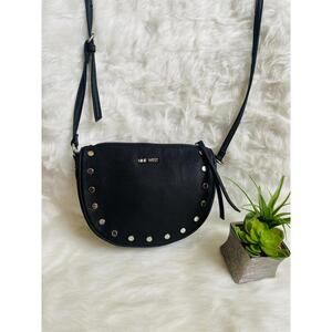 Nine West Black Crossbody Bag with Silver Stud Accents
